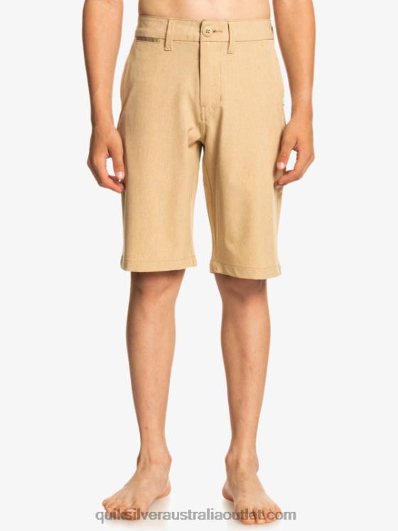 Quiksilver Boys 8-16 Union Heather Amphibian 19 Hybrid Shorts H2N4B2325 plage