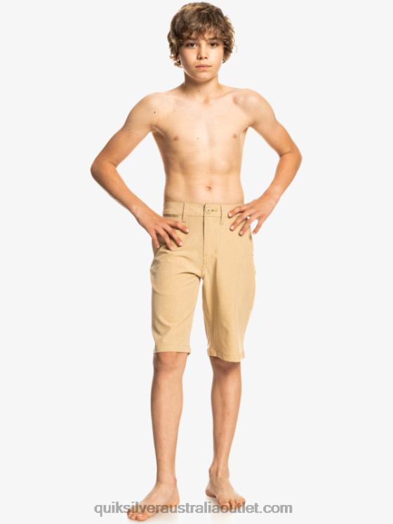 Quiksilver Boys 8-16 Union Heather Amphibian 19 Hybrid Shorts H2N4B2325 plage