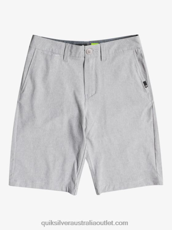 Quiksilver Boys 8-16 Union Heather Amphibian 19 Hybrid Shorts H2N4B2326 sleet