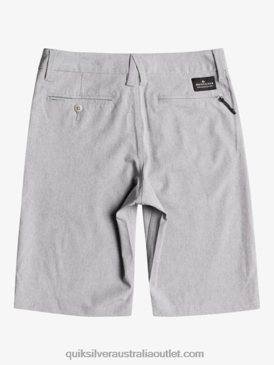 Quiksilver Boys 8-16 Union Heather Amphibian 19 Hybrid Shorts H2N4B2326 sleet