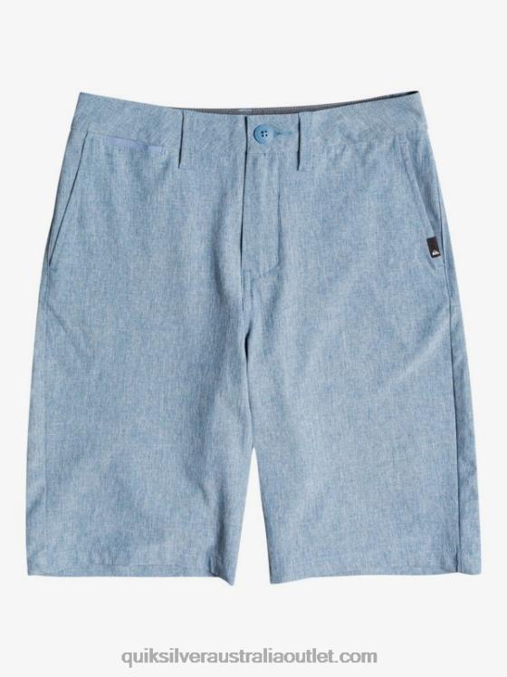 Quiksilver Boys 8-16 Union Heather Amphibian 19 Hybrid Shorts H2N4B2327 captains blue