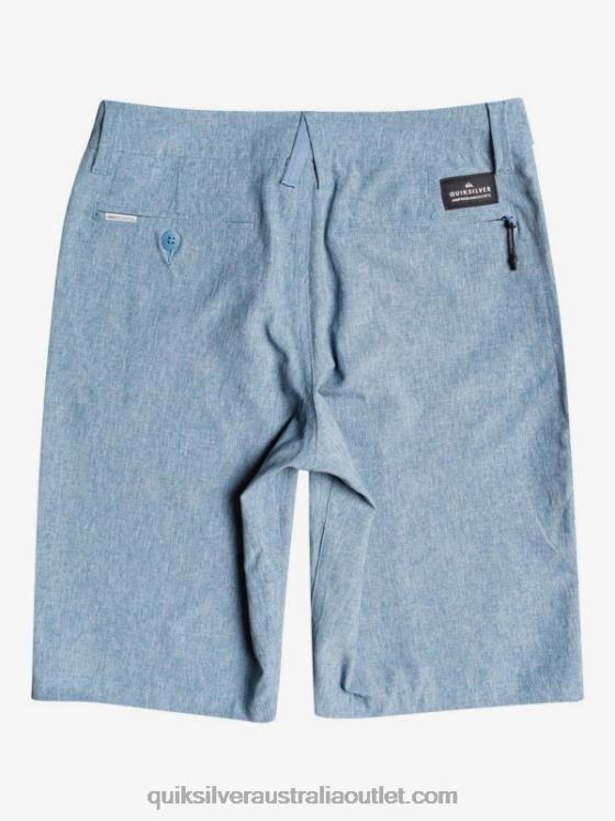 Quiksilver Boys 8-16 Union Heather Amphibian 19 Hybrid Shorts H2N4B2327 captains blue