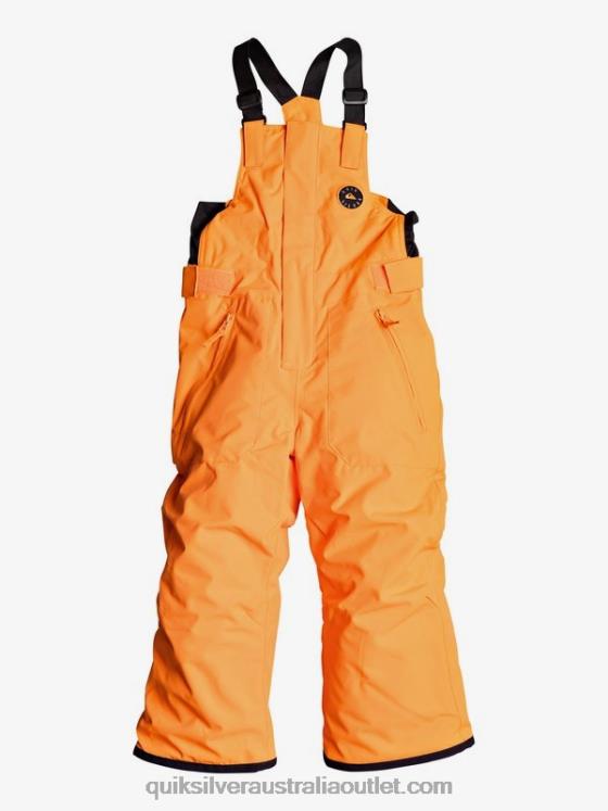 Quiksilver Boys 2-7 Boogie Insulated Orange Snow Pants H2N4B2295 shocking orange