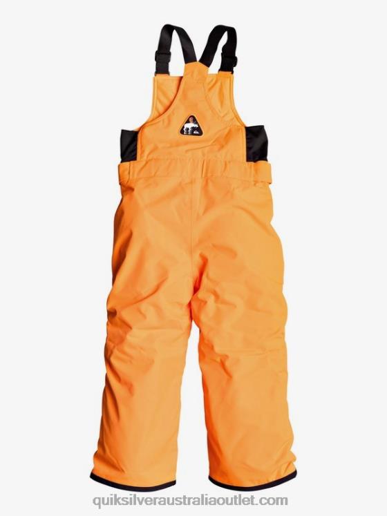 Quiksilver Boys 2-7 Boogie Insulated Orange Snow Pants H2N4B2295 shocking orange