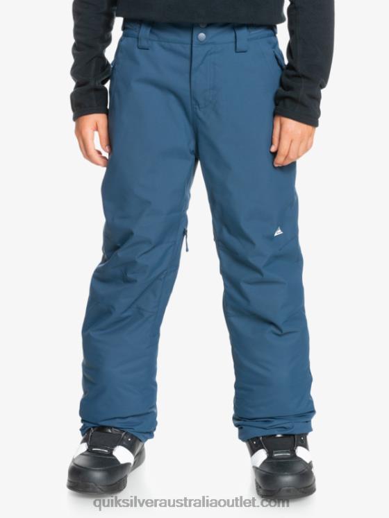 Quiksilver Boys 8-16 Estate Insulated Blue Snow Pants 8-16 H2N4B2292 insignia blue