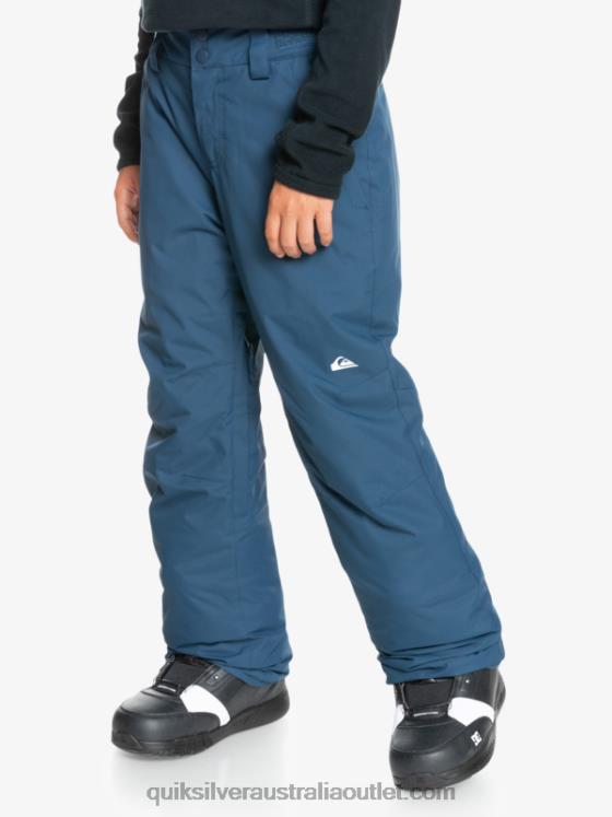Quiksilver Boys 8-16 Estate Insulated Blue Snow Pants 8-16 H2N4B2292 insignia blue