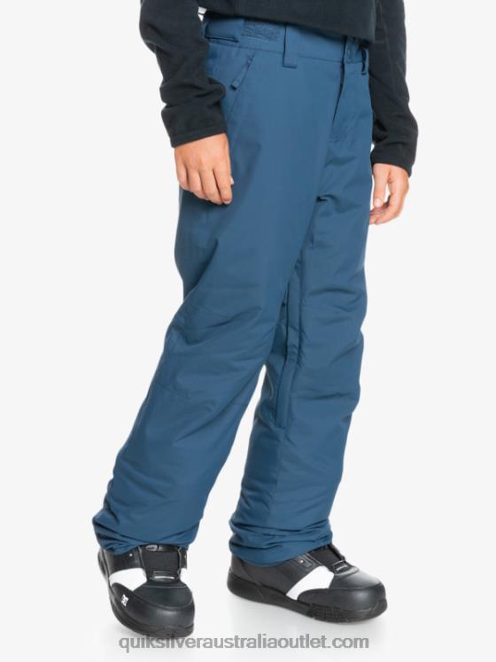 Quiksilver Boys 8-16 Estate Insulated Blue Snow Pants 8-16 H2N4B2292 insignia blue