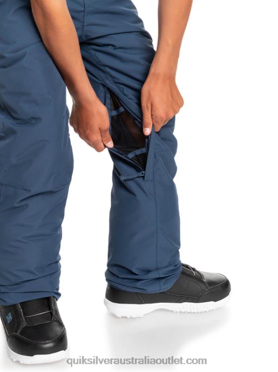 Quiksilver Boys 8-16 Estate Insulated Blue Snow Pants 8-16 H2N4B2292 insignia blue