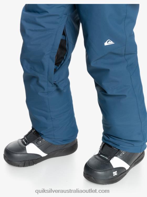 Quiksilver Boys 8-16 Estate Insulated Blue Snow Pants 8-16 H2N4B2292 insignia blue