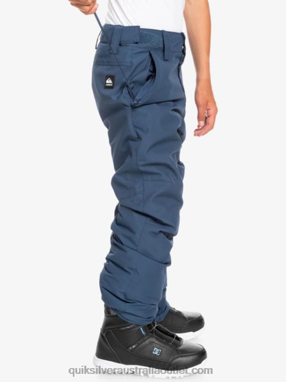 Quiksilver Boys 8-16 Estate Insulated Blue Snow Pants 8-16 H2N4B2292 insignia blue