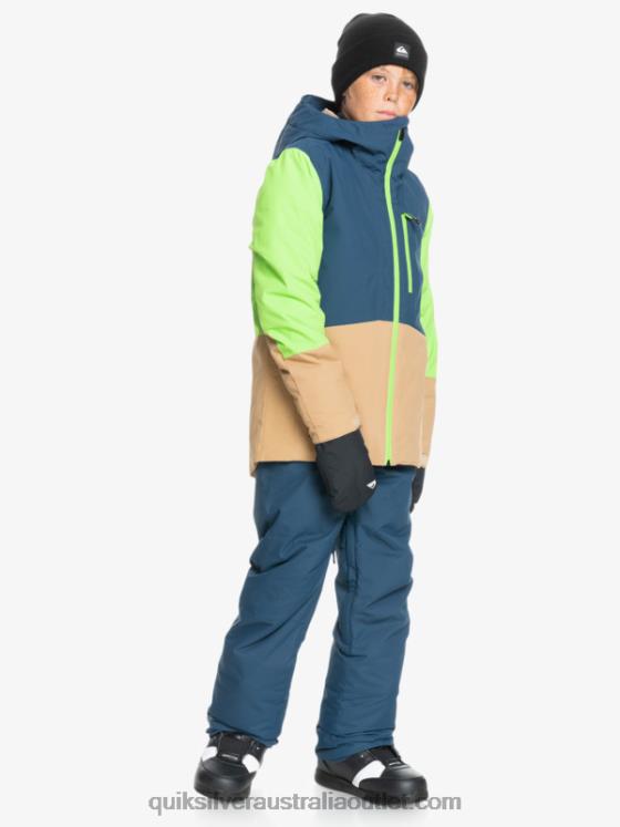 Quiksilver Boys 8-16 Estate Insulated Blue Snow Pants 8-16 H2N4B2292 insignia blue