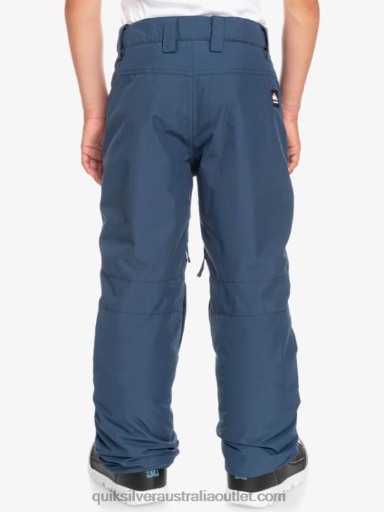 Quiksilver Boys 8-16 Estate Insulated Blue Snow Pants 8-16 H2N4B2292 insignia blue