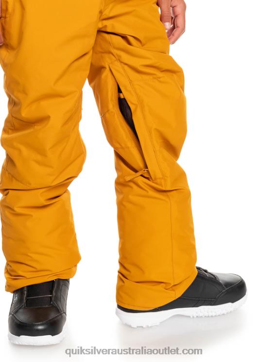 Quiksilver Boys 8-16 Estate Snow Pants H2N4B2293 buckthorn brown