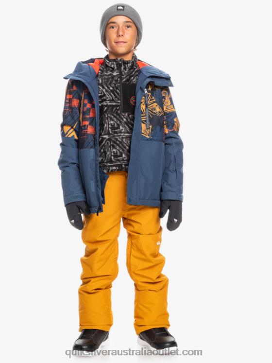 Quiksilver Boys 8-16 Estate Snow Pants H2N4B2293 buckthorn brown