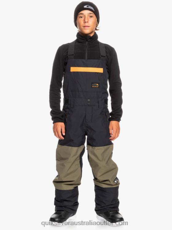 Quiksilver Boys 8-16 Mash Up Insulated Snow Bib Pants H2N4B2318 true black