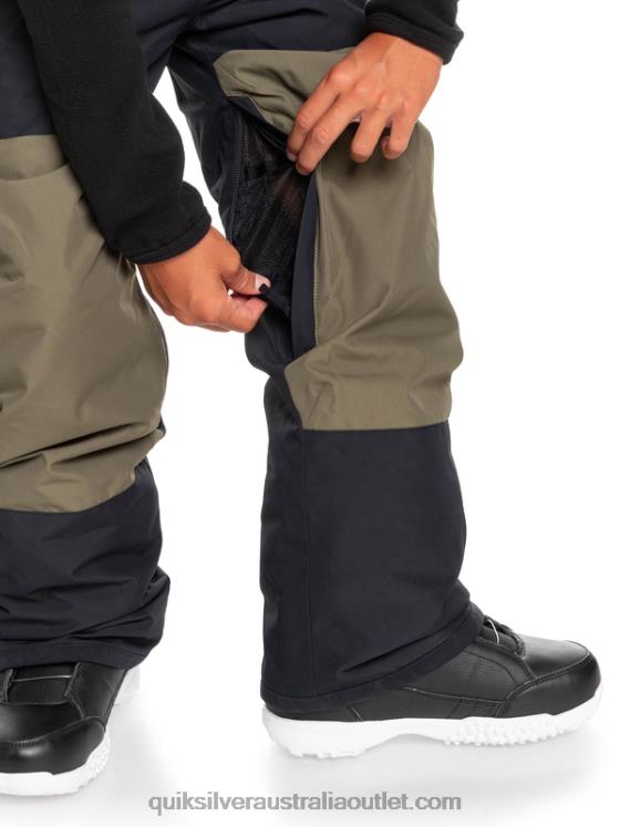 Quiksilver Boys 8-16 Mash Up Insulated Snow Bib Pants H2N4B2318 true black