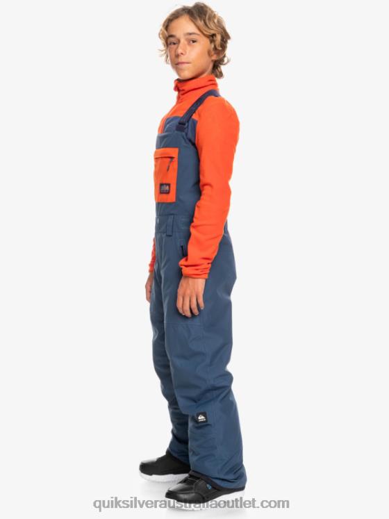 Quiksilver Boys 8-16 Mash Up Insulated Snow Bib Pants H2N4B2319 insignia blue