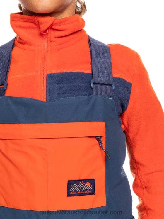 Quiksilver Boys 8-16 Mash Up Insulated Snow Bib Pants H2N4B2319 insignia blue