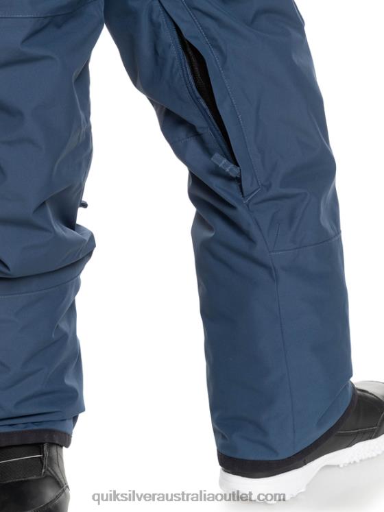 Quiksilver Boys 8-16 Mash Up Insulated Snow Bib Pants H2N4B2319 insignia blue