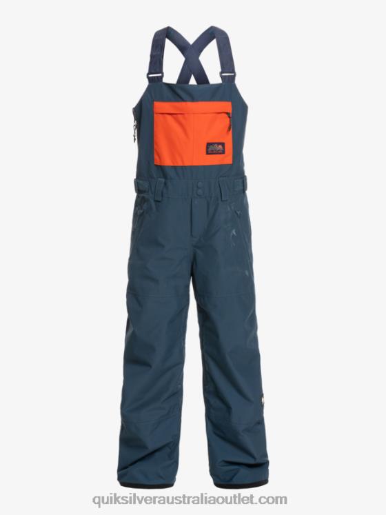 Quiksilver Boys 8-16 Mash Up Insulated Snow Bib Pants H2N4B2319 insignia blue