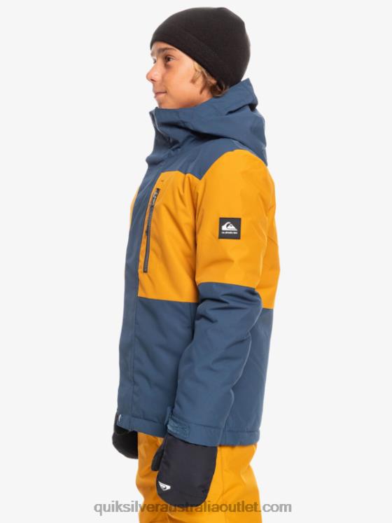 Quiksilver Boys 8-16 Mission Block Technical Snow Jacket H2N4B2338 insignia blue