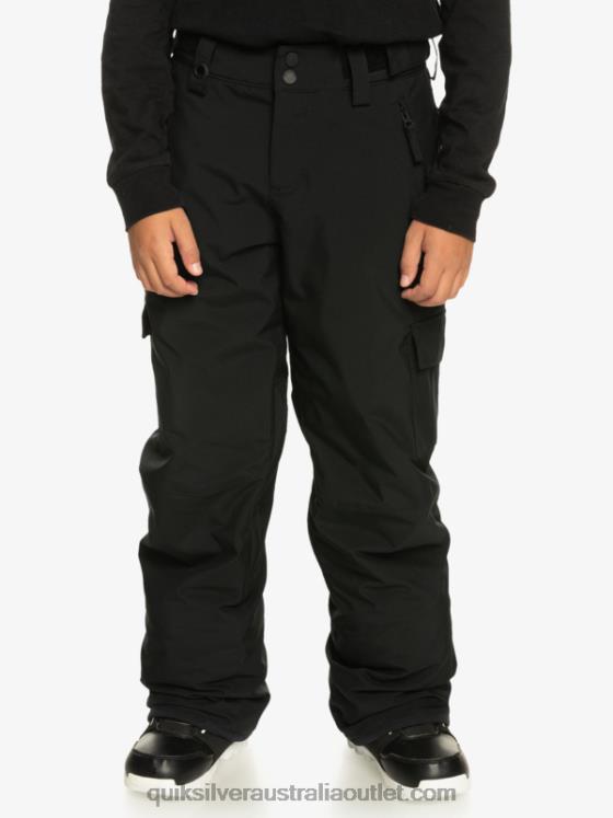 Quiksilver Boys 8-16 Porter Insulated Black Snow Pants H2N4B2258 true black
