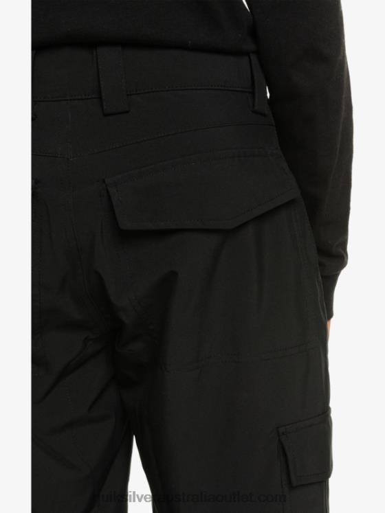 Quiksilver Boys 8-16 Porter Insulated Black Snow Pants H2N4B2258 true black