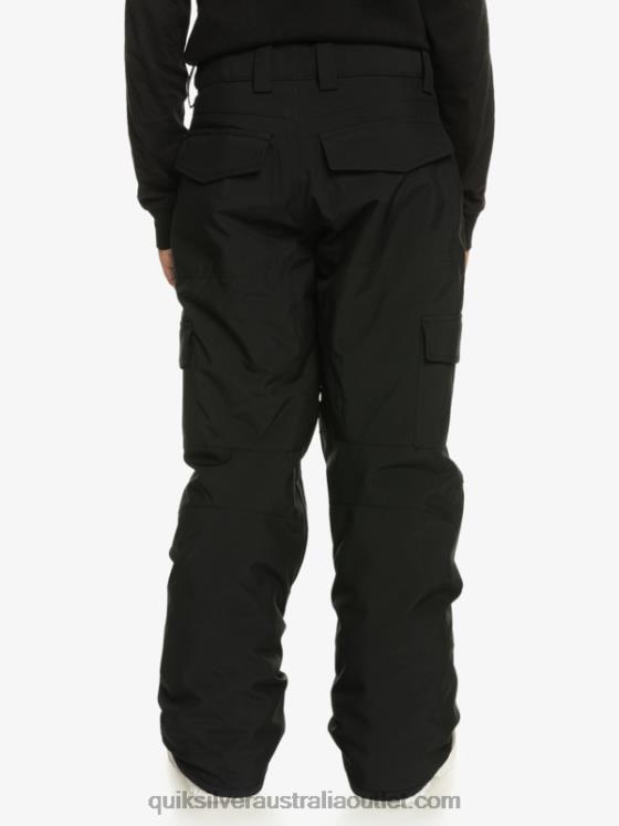 Quiksilver Boys 8-16 Porter Insulated Black Snow Pants H2N4B2258 true black