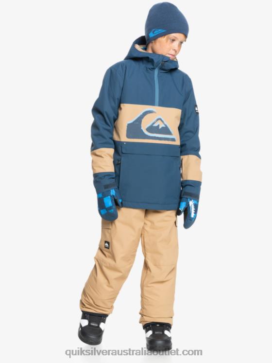 Quiksilver Boys 8-16 Porter Insulated Khaki Snow Pants H2N4B2260 tannin