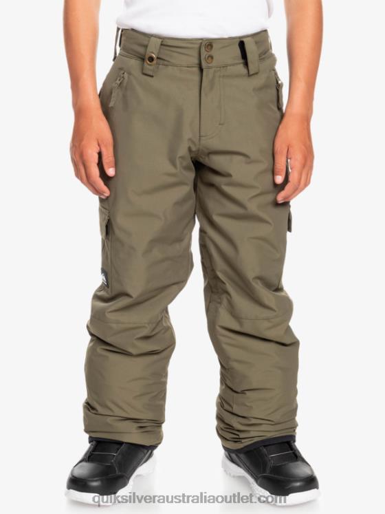 Quiksilver Boys 8-16 Porter Snow Pants H2N4B2259 grape leaf