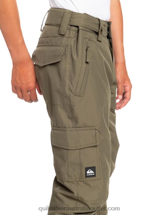 Quiksilver Boys 8-16 Porter Snow Pants H2N4B2259 grape leaf