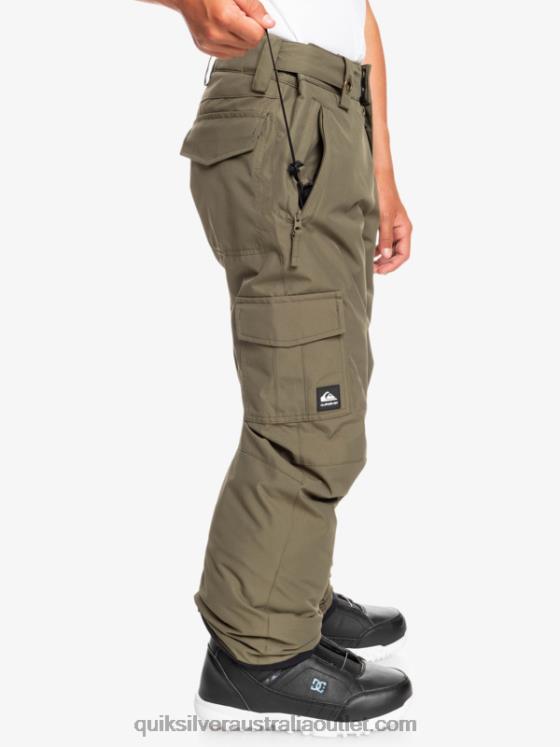 Quiksilver Boys 8-16 Porter Snow Pants H2N4B2259 grape leaf