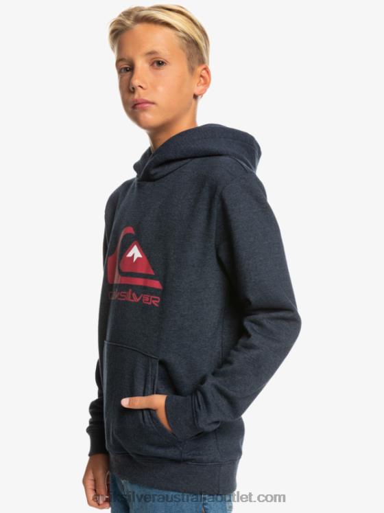 Quiksilver Boys 8-16 Big Logo Fleece Top H2N4B2247 navy blazer heather
