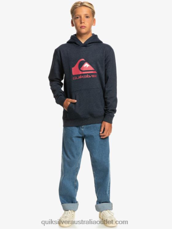 Quiksilver Boys 8-16 Big Logo Fleece Top H2N4B2247 navy blazer heather