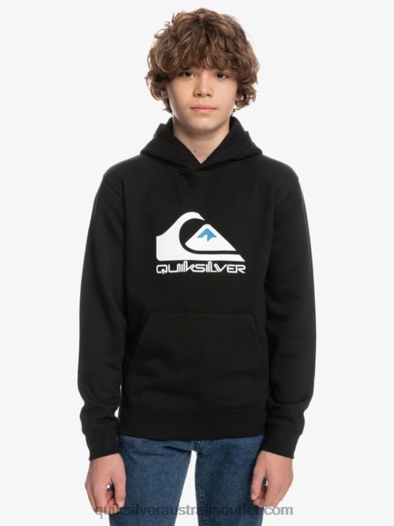 Quiksilver Boys 8-16 Big Logo Fleece Top H2N4B2248 black
