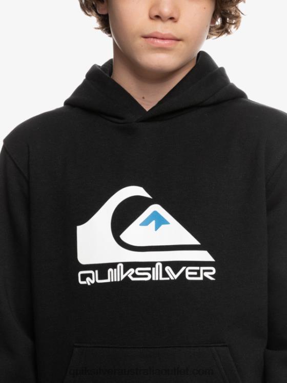 Quiksilver Boys 8-16 Big Logo Fleece Top H2N4B2248 black