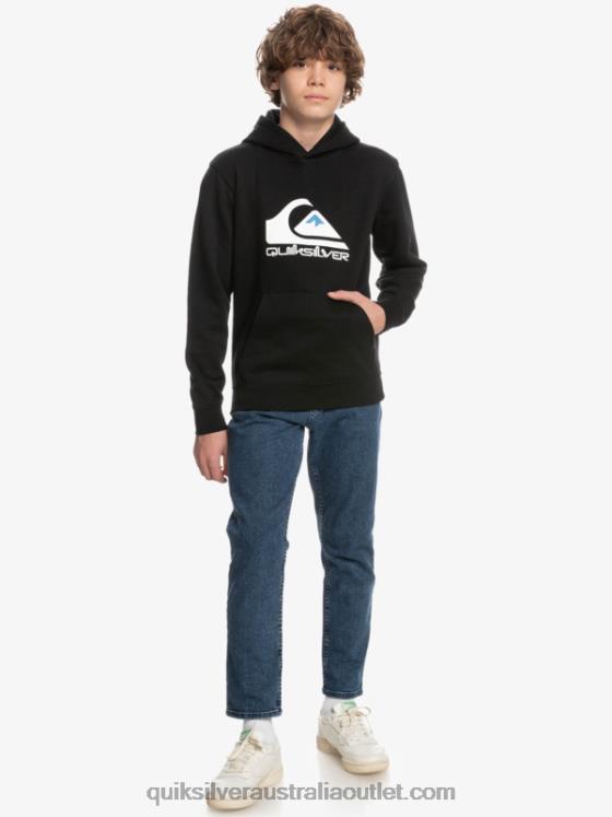 Quiksilver Boys 8-16 Big Logo Fleece Top H2N4B2248 black