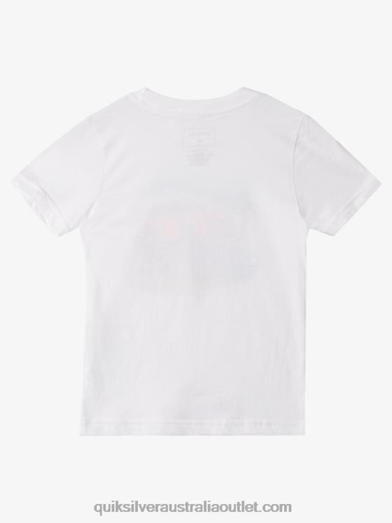 Quiksilver Boys 2-7 Double Parked T-Shirt H2N4B1973 white