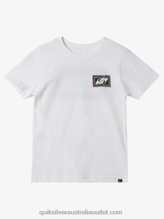 Quiksilver Boys 2-7 Echoed Beat T-Shirt H2N4B1946 white