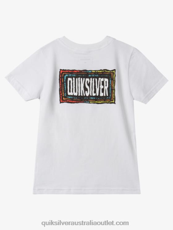 Quiksilver Boys 2-7 Echoed Beat T-Shirt H2N4B1946 white