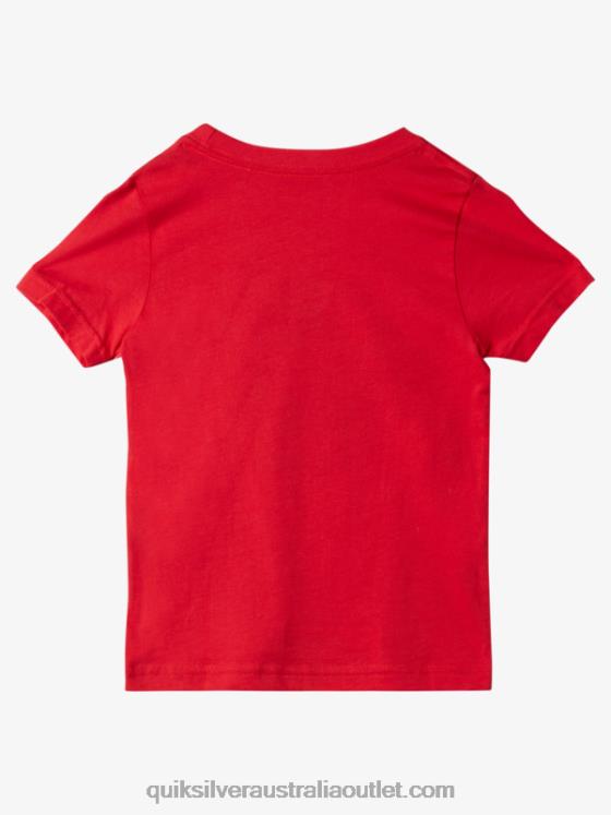 Quiksilver Boys 2-7 Home Of The Wave T-Shirt H2N4B1930 high risk red