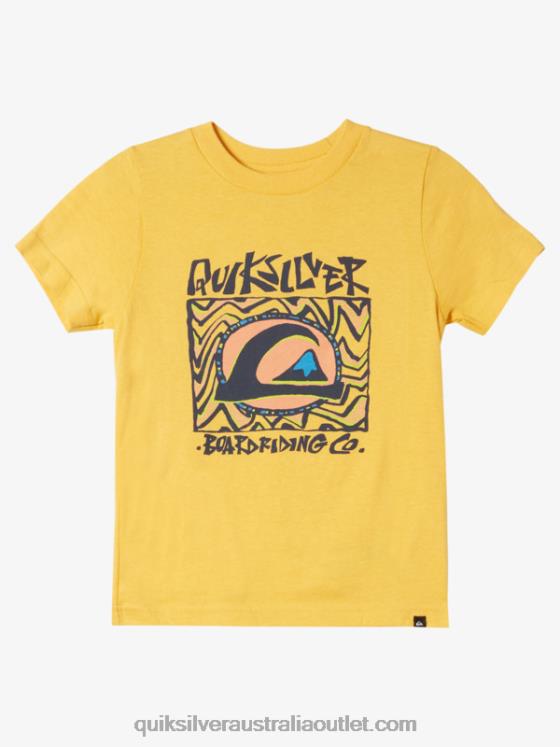 Quiksilver Boys 2-7 Midnight Sun T-Shirt H2N4B1964 yolk yellow