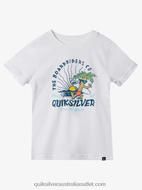 Quiksilver Boys 2-7 Peaceful Mind T-Shirt H2N4B1937 white