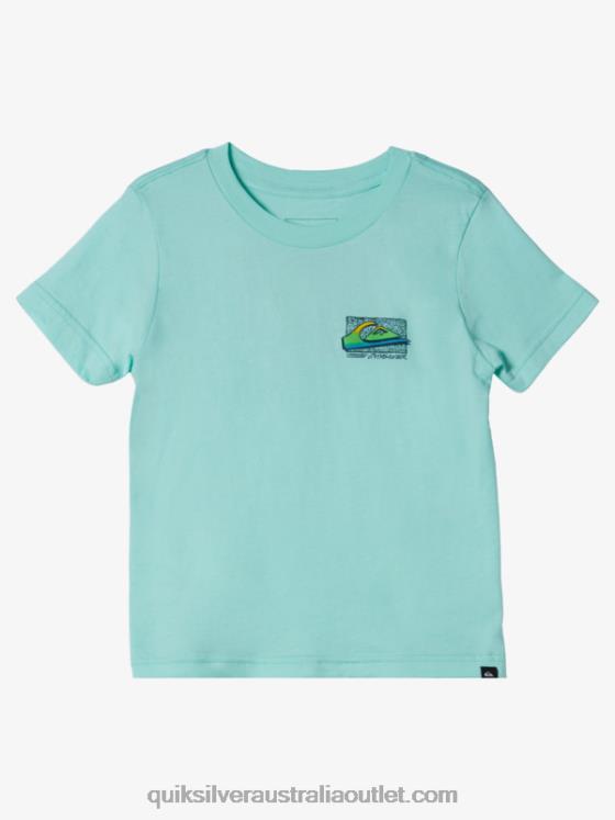 Quiksilver Boys 2-7 Retro Fade T-shirt H2N4B2143 beach glass