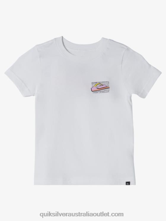 Quiksilver Boys 2-7 Retro Fade T-shirt H2N4B2145 white