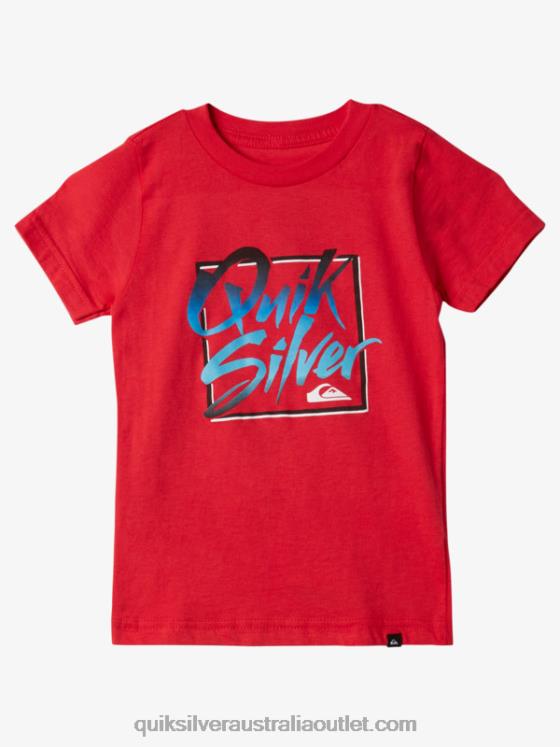 Quiksilver Boys 2-7 Summer Feel T-Shirt H2N4B1976 high risk red