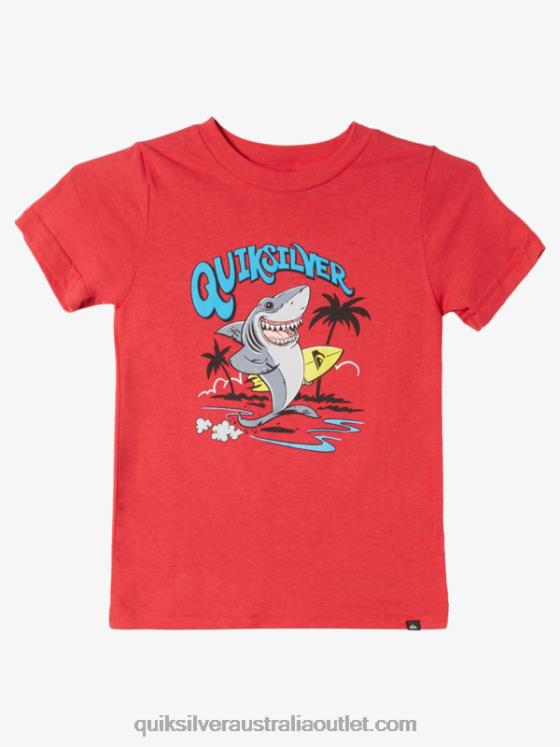 Quiksilver Boys 2-7 Washed Out T-Shirt H2N4B1968 high risk red
