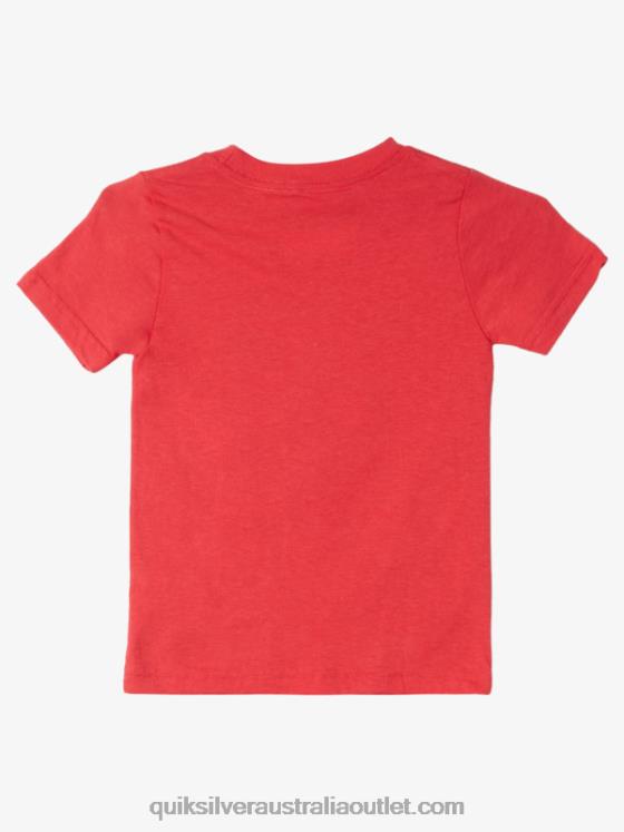 Quiksilver Boys 2-7 Washed Out T-Shirt H2N4B1968 high risk red