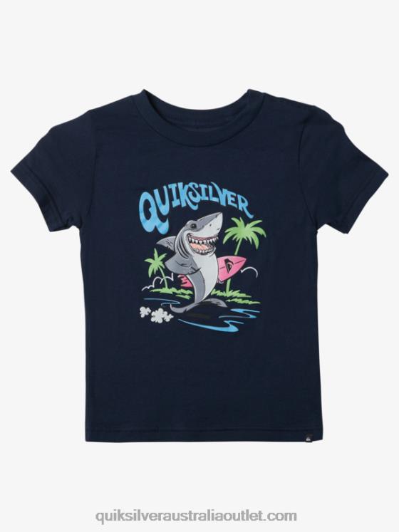 Quiksilver Boys 2-7 Washed Out T-Shirt H2N4B1969 navy blazer