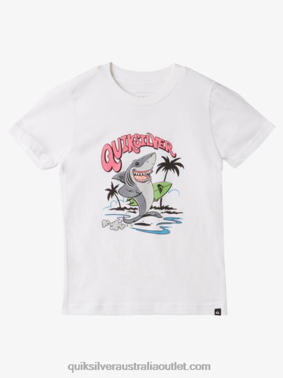 Quiksilver Boys 2-7 Washed Out T-Shirt H2N4B1970 white